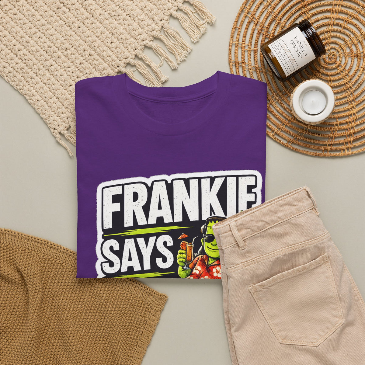 Frankie Says Relax Funny Graphic Cotton T-Shirt
