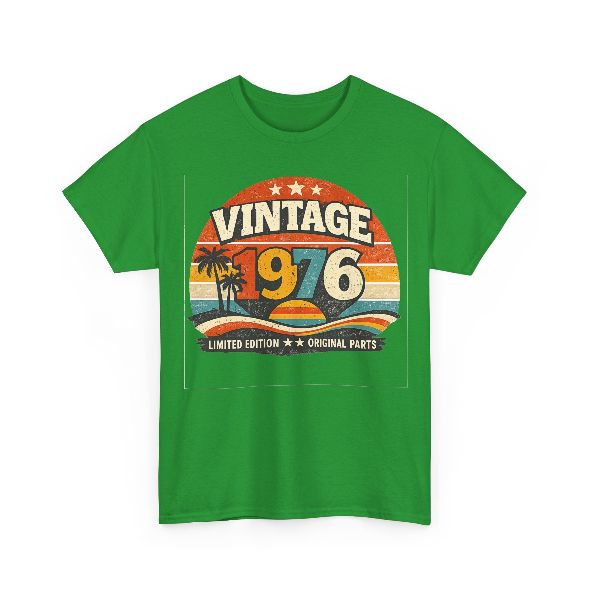Vintage 1976 T-Shirt — Retro Beach Graphic "Vintage 1976" Birthday Tee