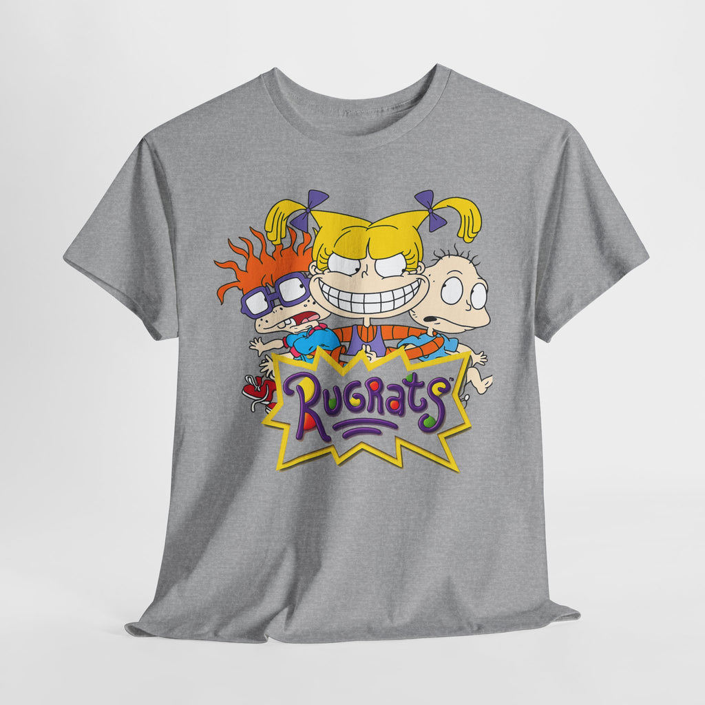 Rugrats Retro Cartoon Crewneck Tee — Colorful 90s Kids Character Design