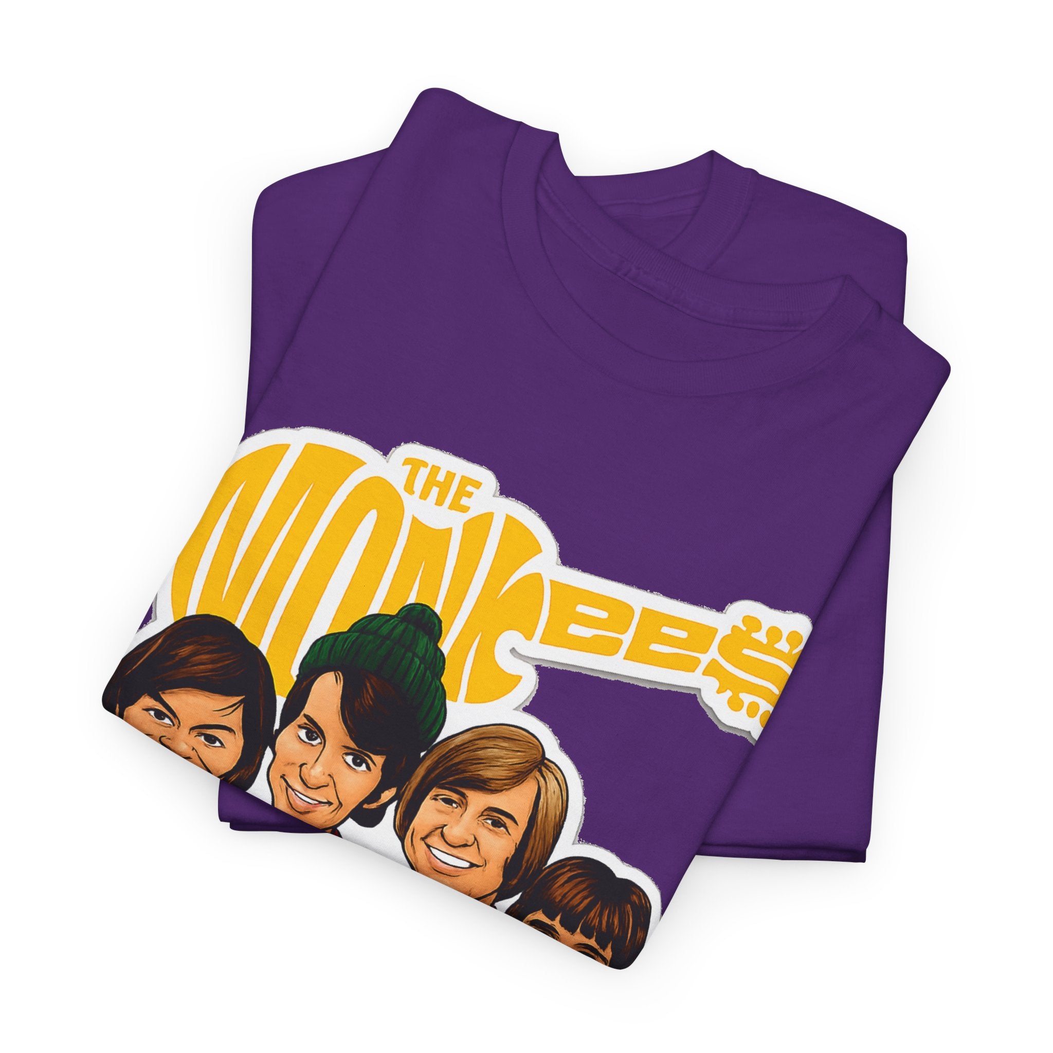 The Monkees Retro Band Tee — Colorful Car Cartoon Graphic