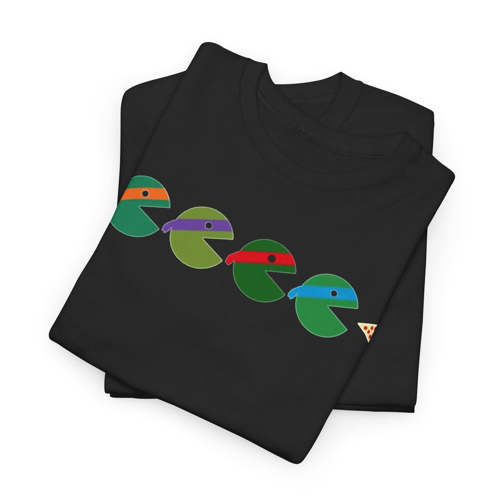 TMNT Retro Pizza Pac-Man Tee — Colorful Arcade-Inspired Graphic T-Shirt