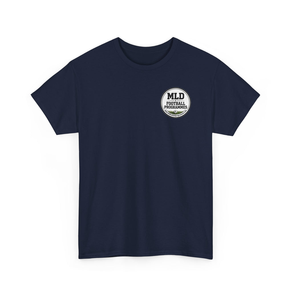 MLD Football Programmes Tee — Retro Sports Logo T-Shirt