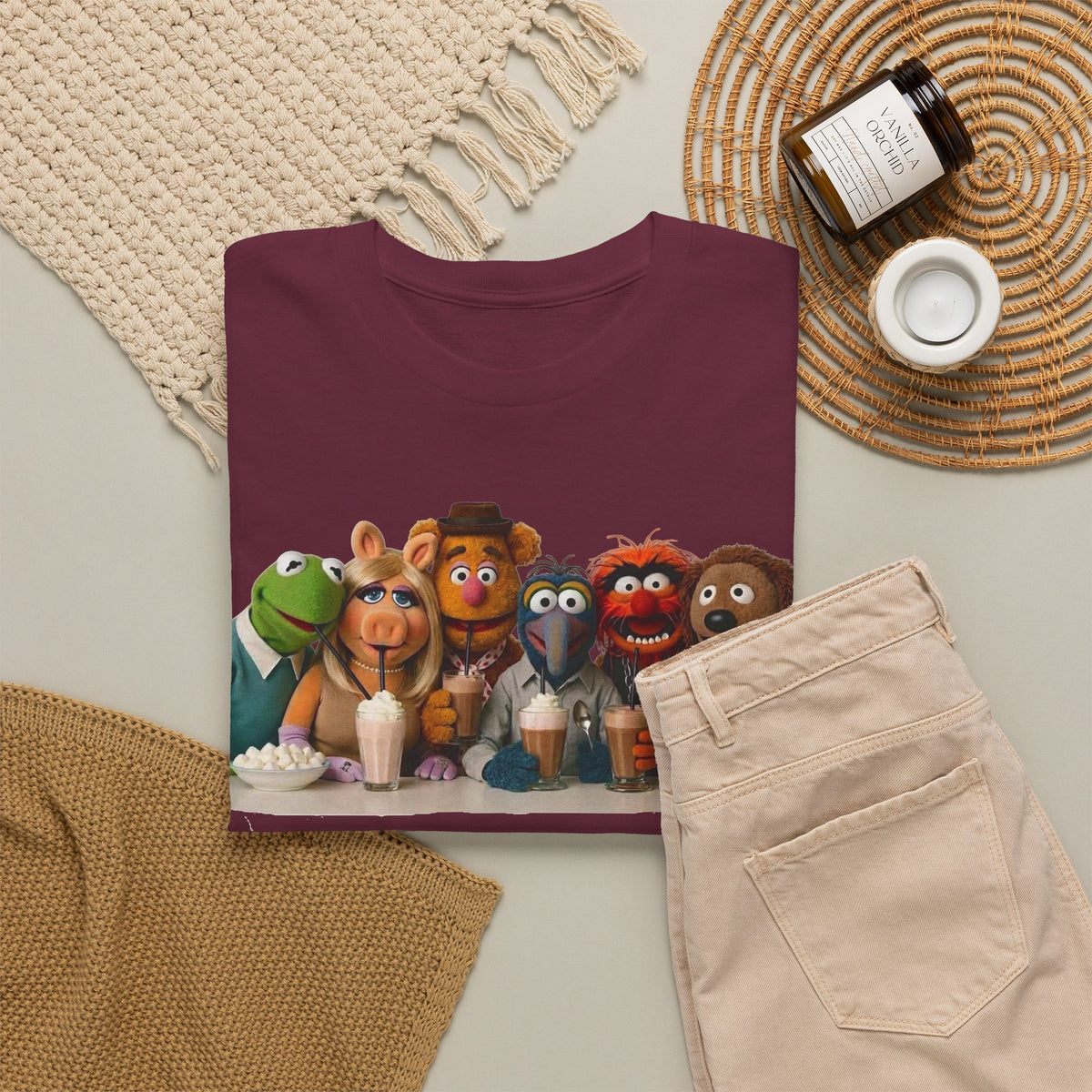 Muppet Cast Retro Poster Cotton T-Shirt