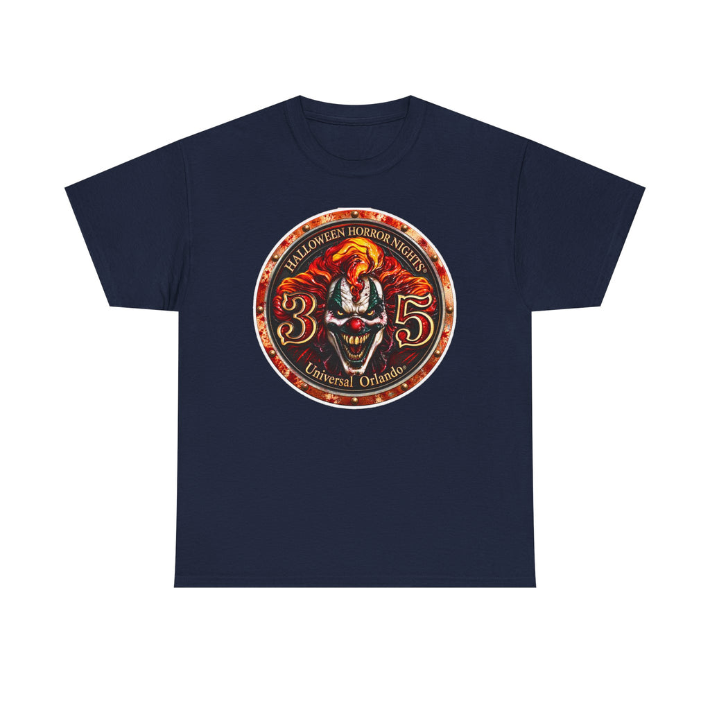 Halloween Horror Nights 35 Clown Inspired Cotton Tee — Universal Orlando Horror T‑Shirt