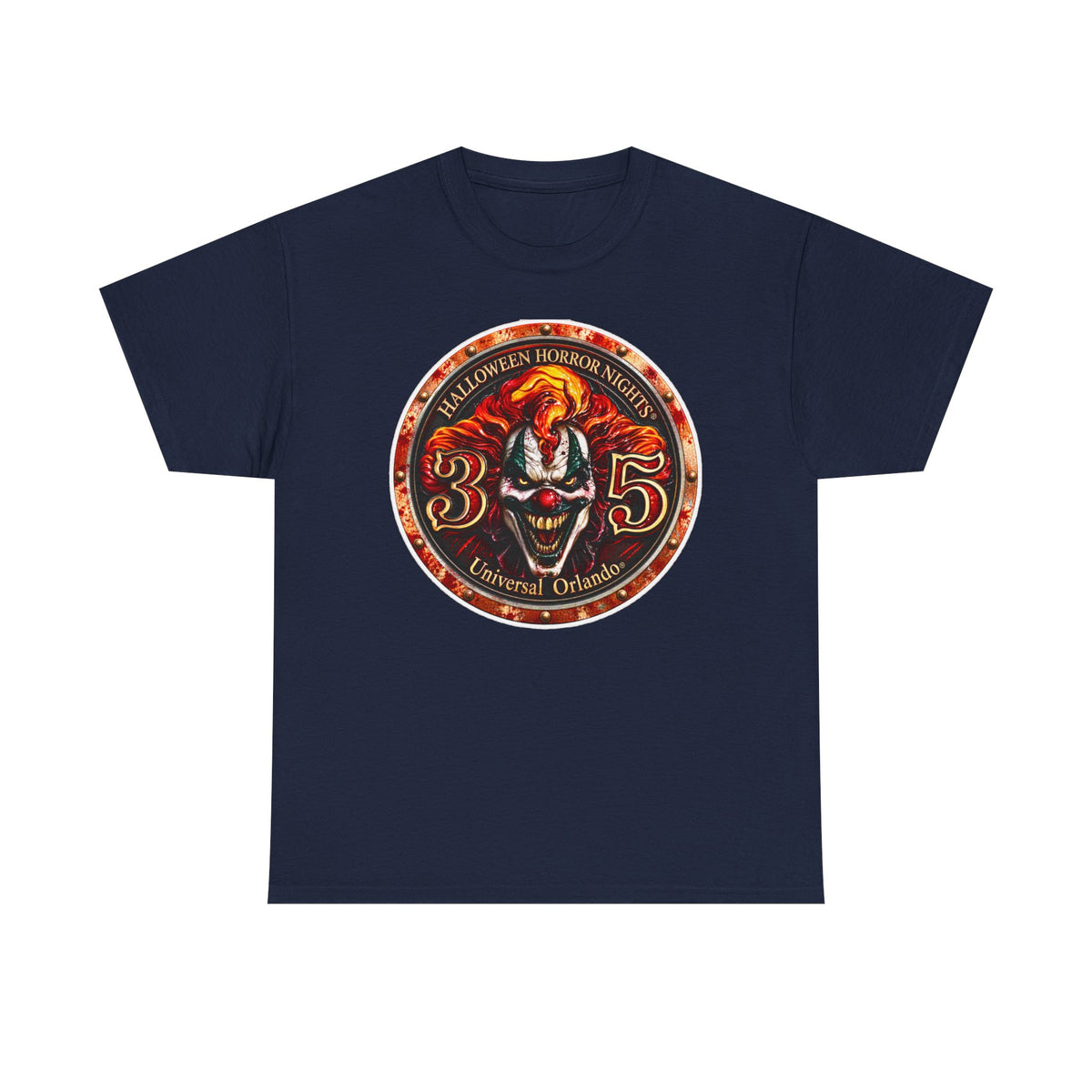 Halloween Horror Nights 35 Clown Inspired Cotton Tee — Universal Orlando Horror T‑Shirt