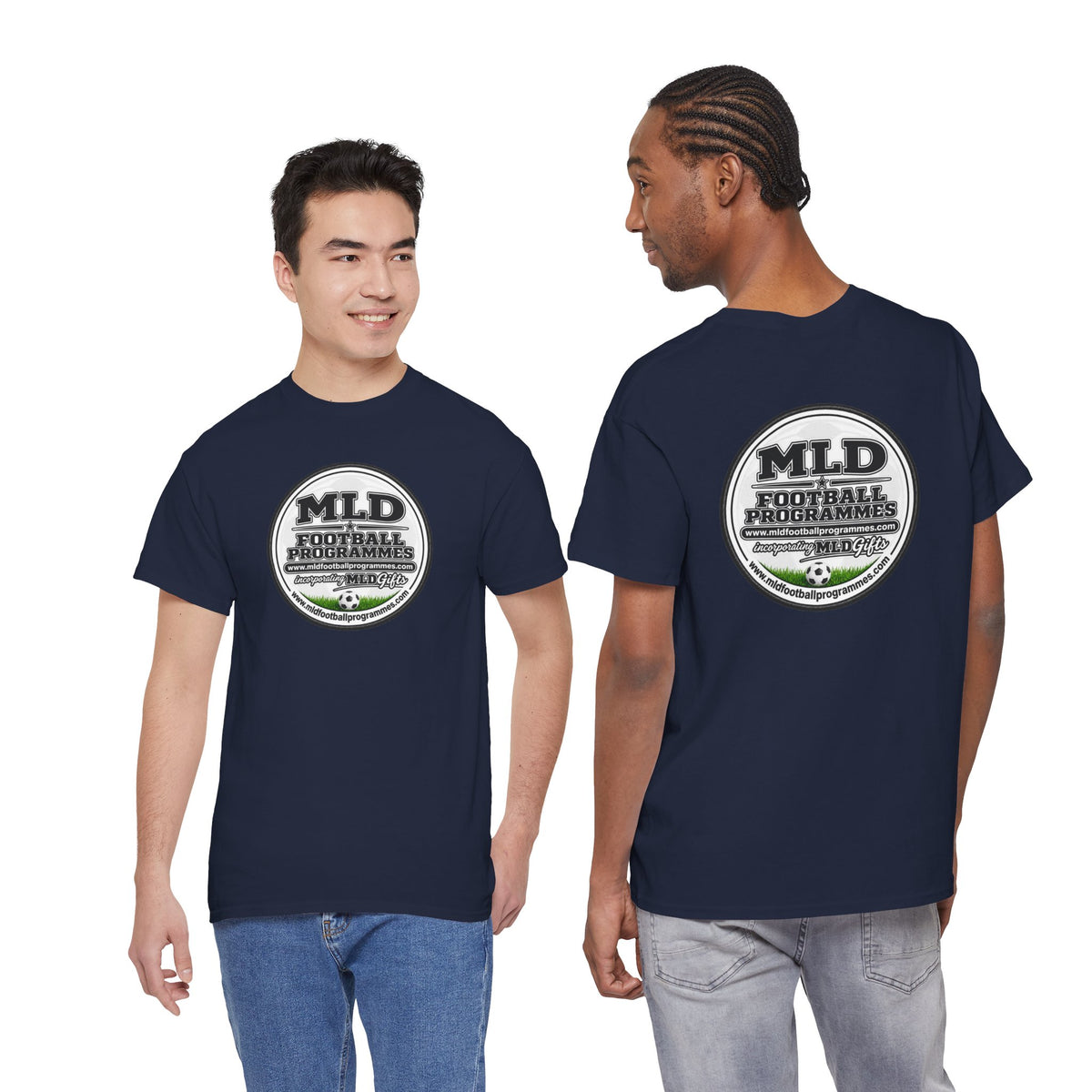 MLD Football Programmes Vintage Logo Cotton T-Shirt