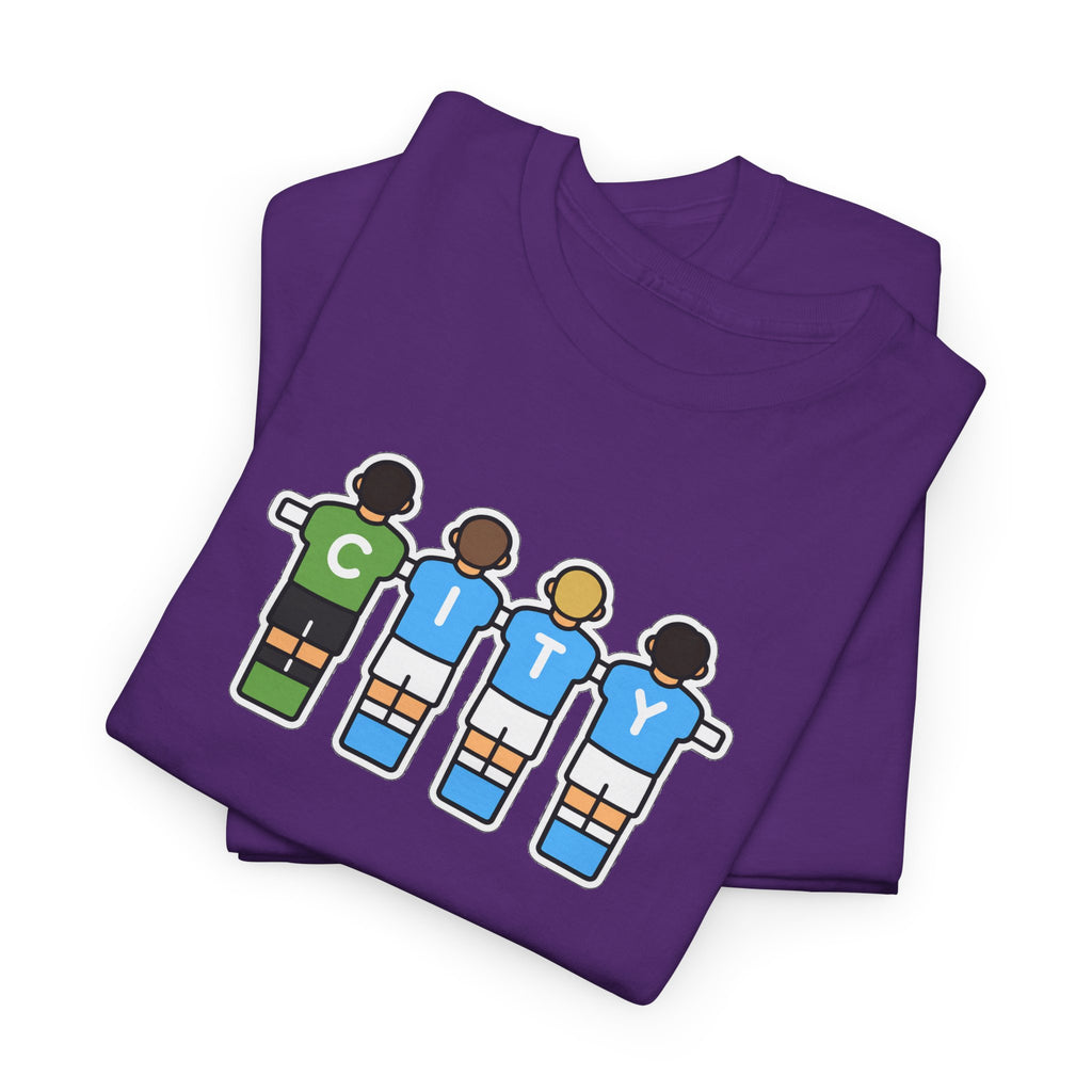City Soccer Team Tee — Retro Foosball Players Graphic T-Shirt