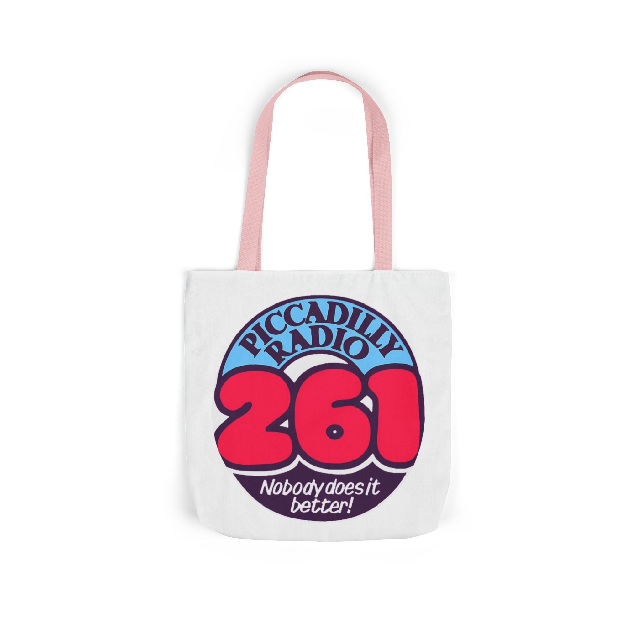 Tote Bag — Retro 'Piccadilly Radio 261' Vintage Logo Canvas Tote