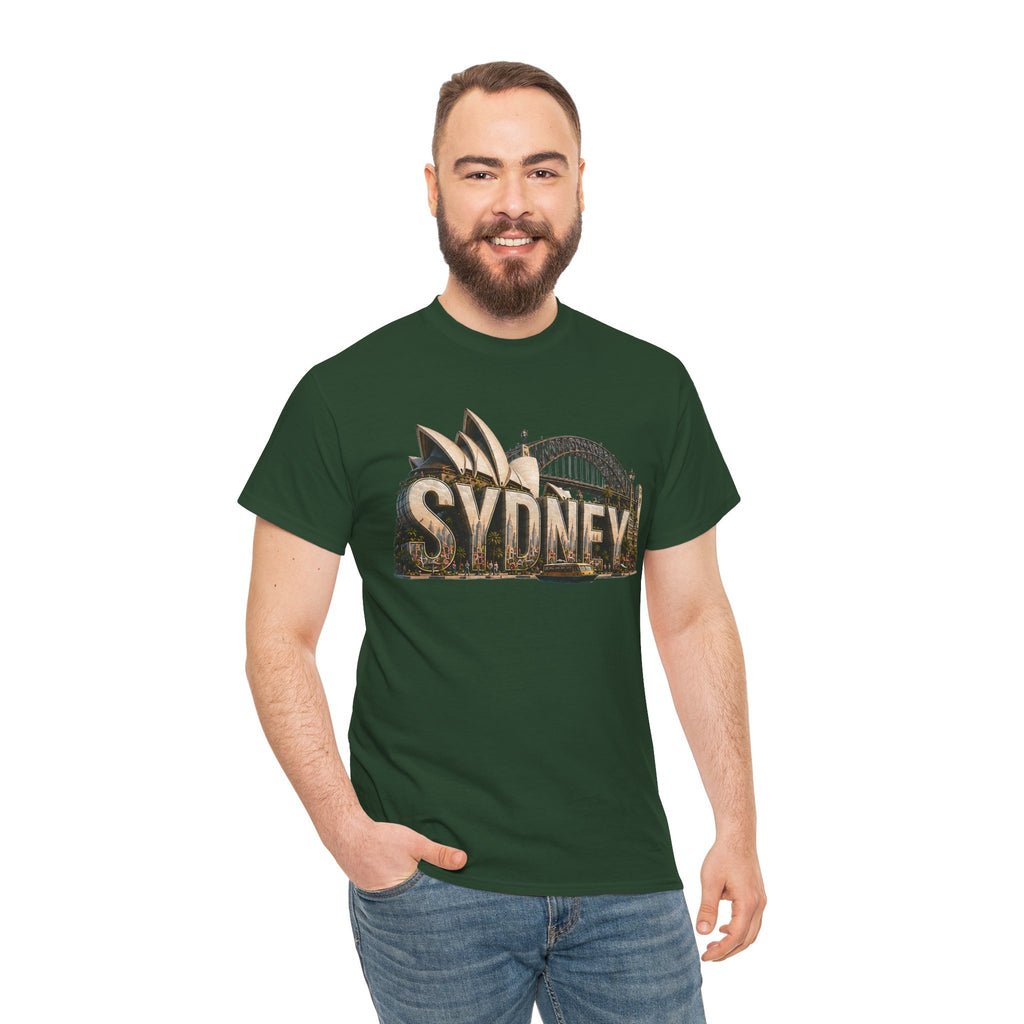 Sydney Landmark T‑Shirt — Vintage Sydney Opera House & Harbour Bridge Tee