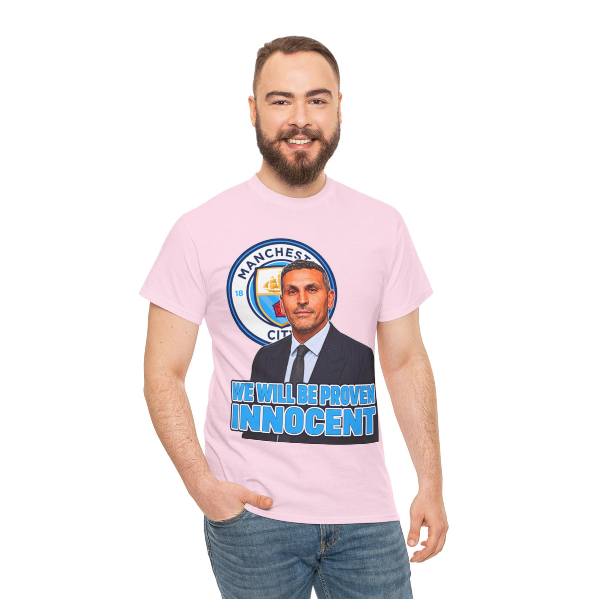 Manchester City “We Will Be Proven Innocent” Fan Cotton T-Shirt