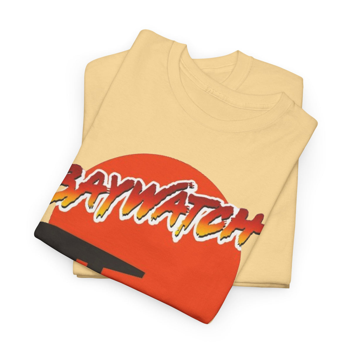 Baywatch Lifeguard Sunset Cotton T-Shirt