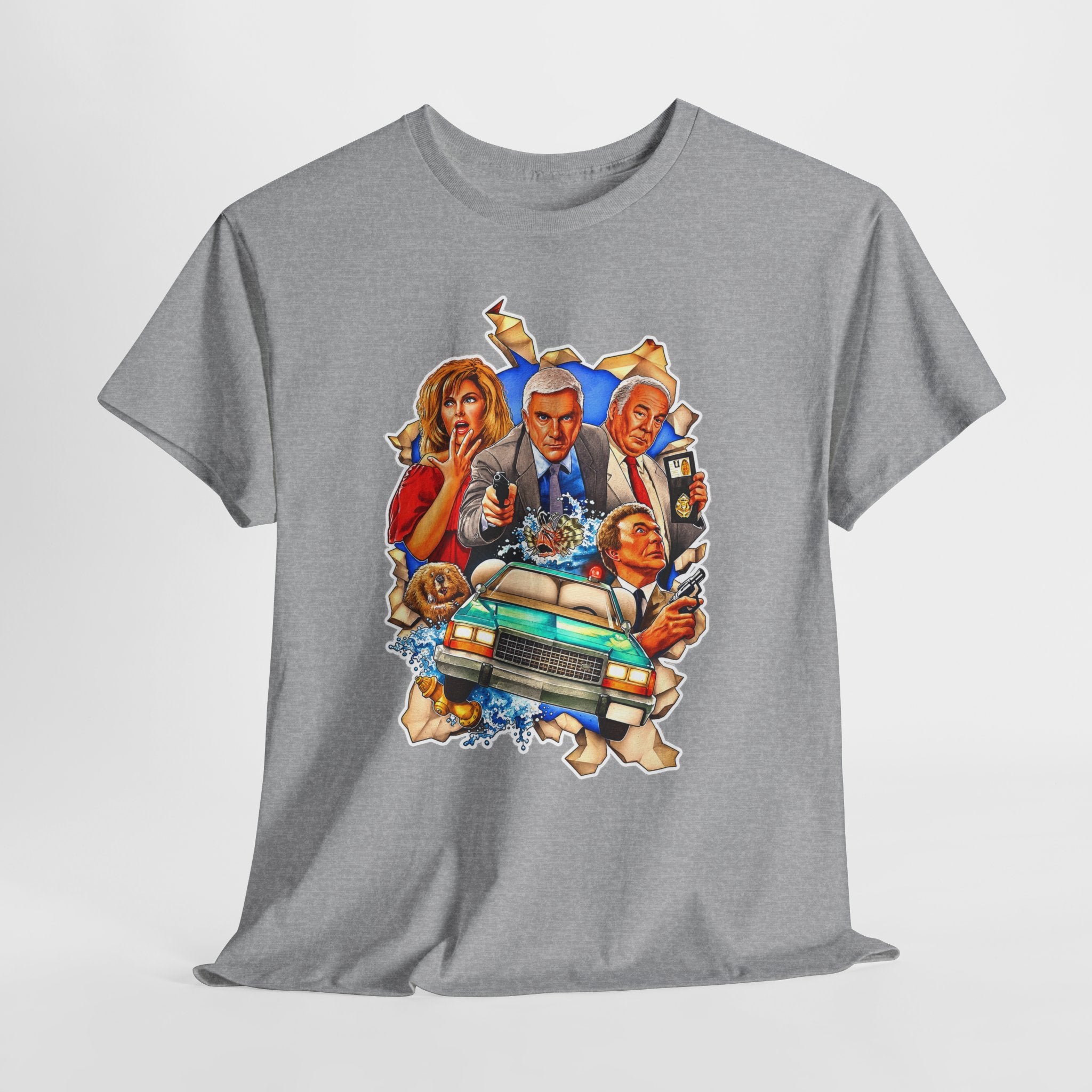 The Naked Gun / Police Squad Crime Comedy Movie Poster Cotton T-Shirt