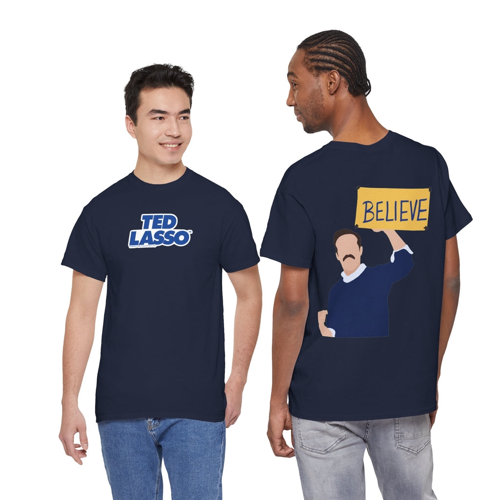 Ted Lasso Inspired "Believe" Tee — Inspirational TV Fan Shirt Cotton T-Shirt