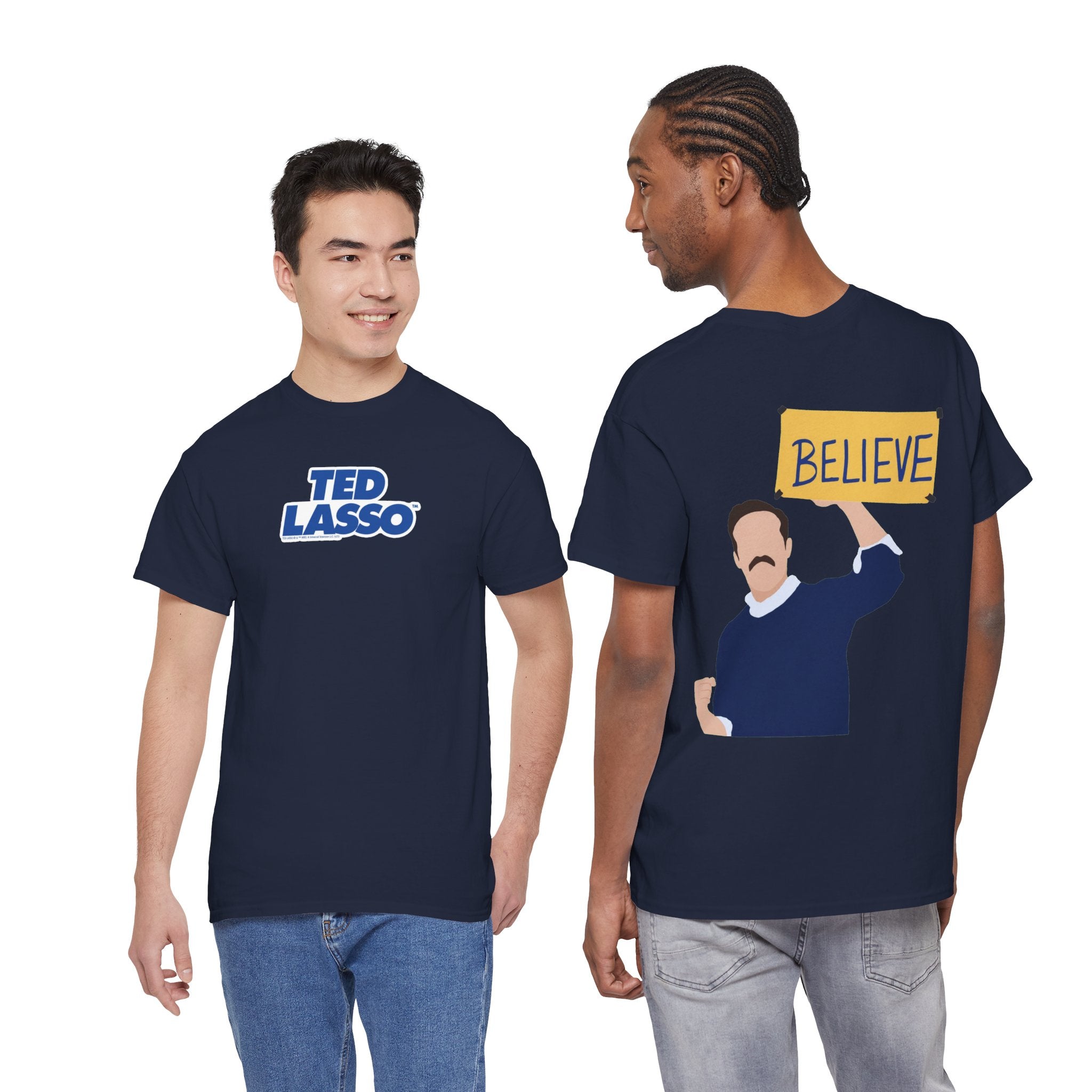 Ted Lasso Inspired "Believe" Tee — Inspirational TV Fan Shirt Cotton T-Shirt