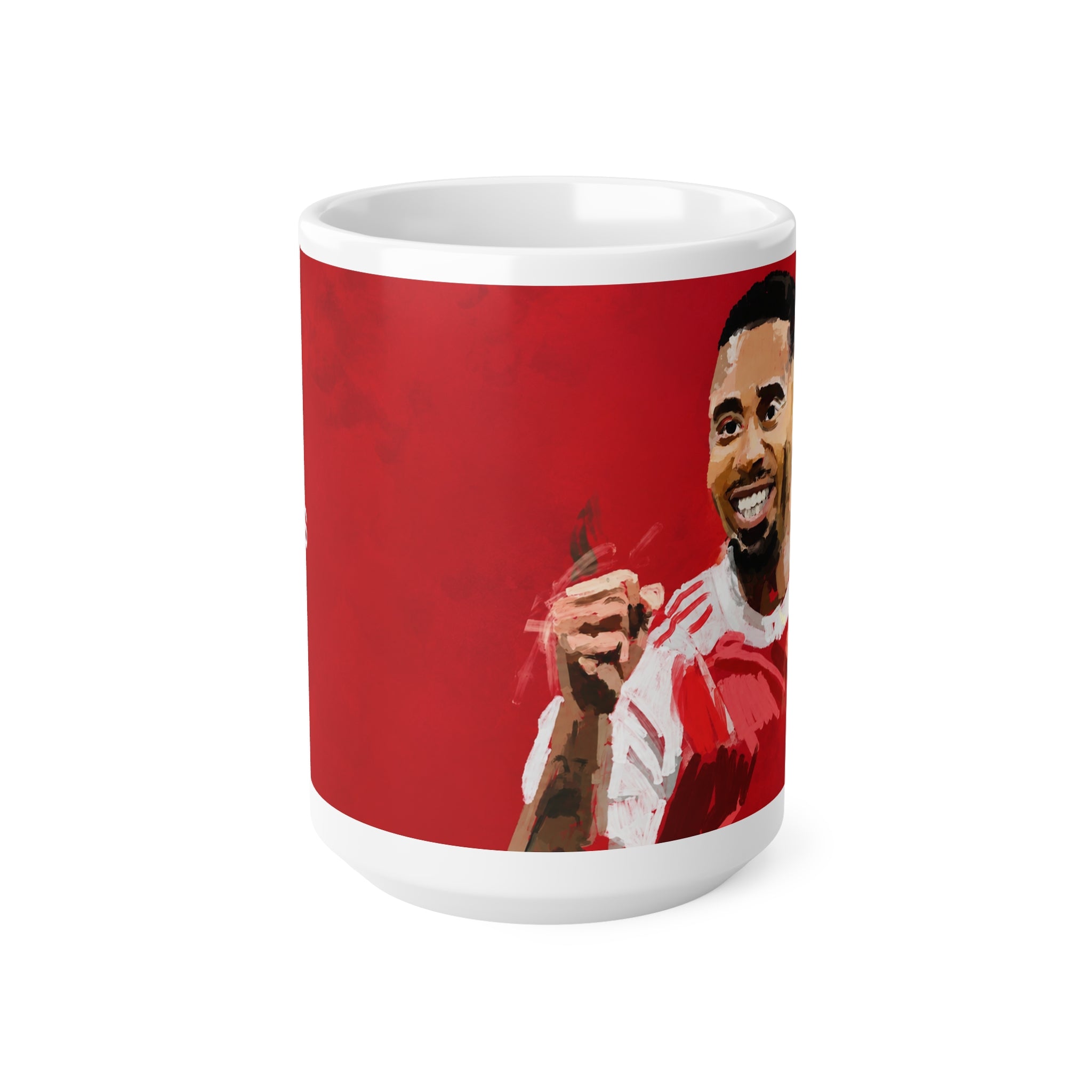 Gabriel Jesus Arsenal Soccer Player #9 Red Ceramic Coffee Mug — Gabriel Jesus Tribute, 11oz & 15oz