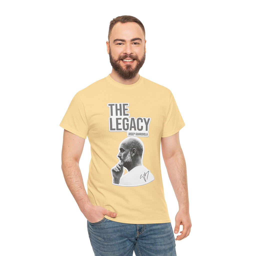 Pep Guardiola Manchester City The Legacy Tee — Inspirational Portrait Graphic T-Shirt
