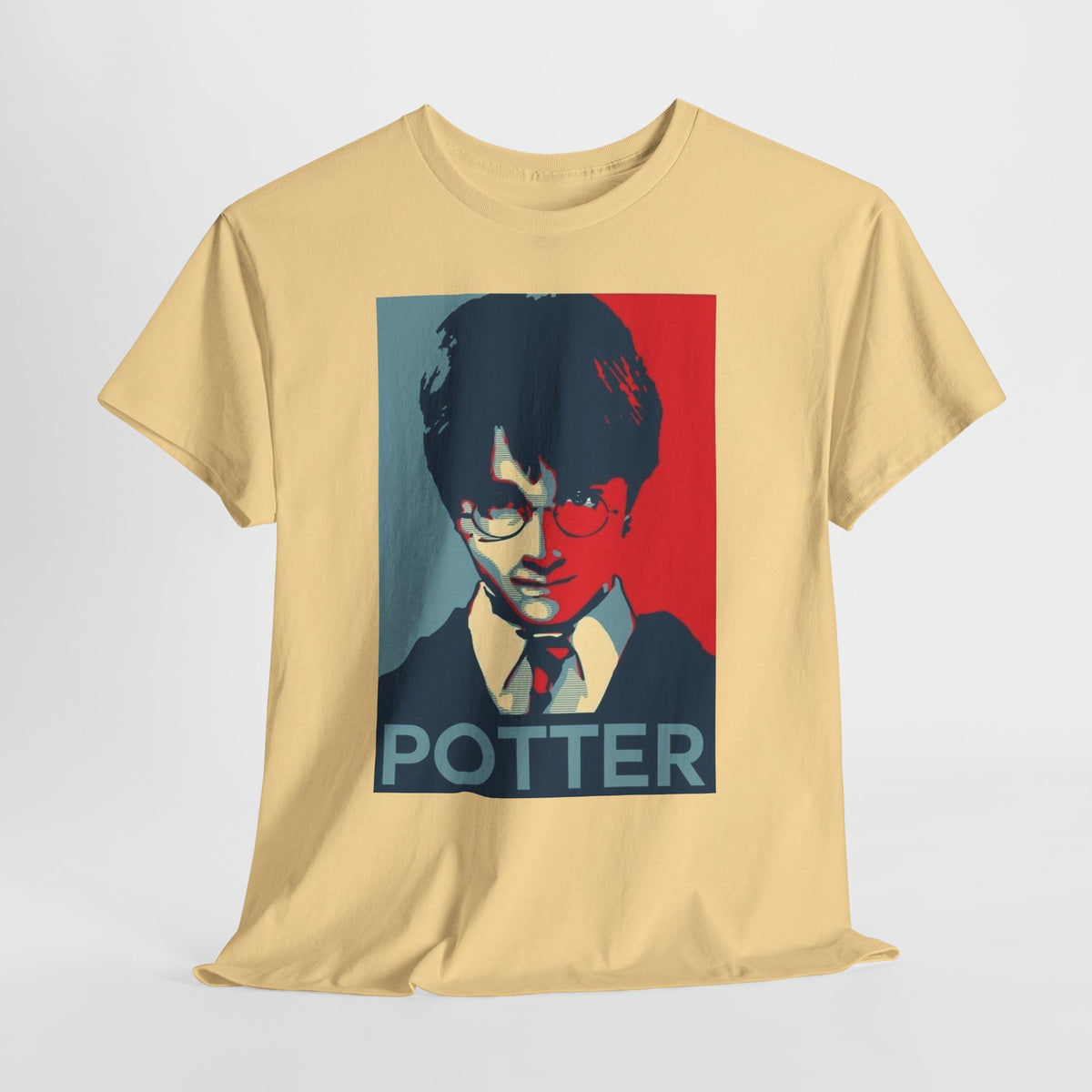 Harry Potter Inspired Vintage Wizard Portrait Cotton T‑Shirt — 'Potter' Graphic Tee