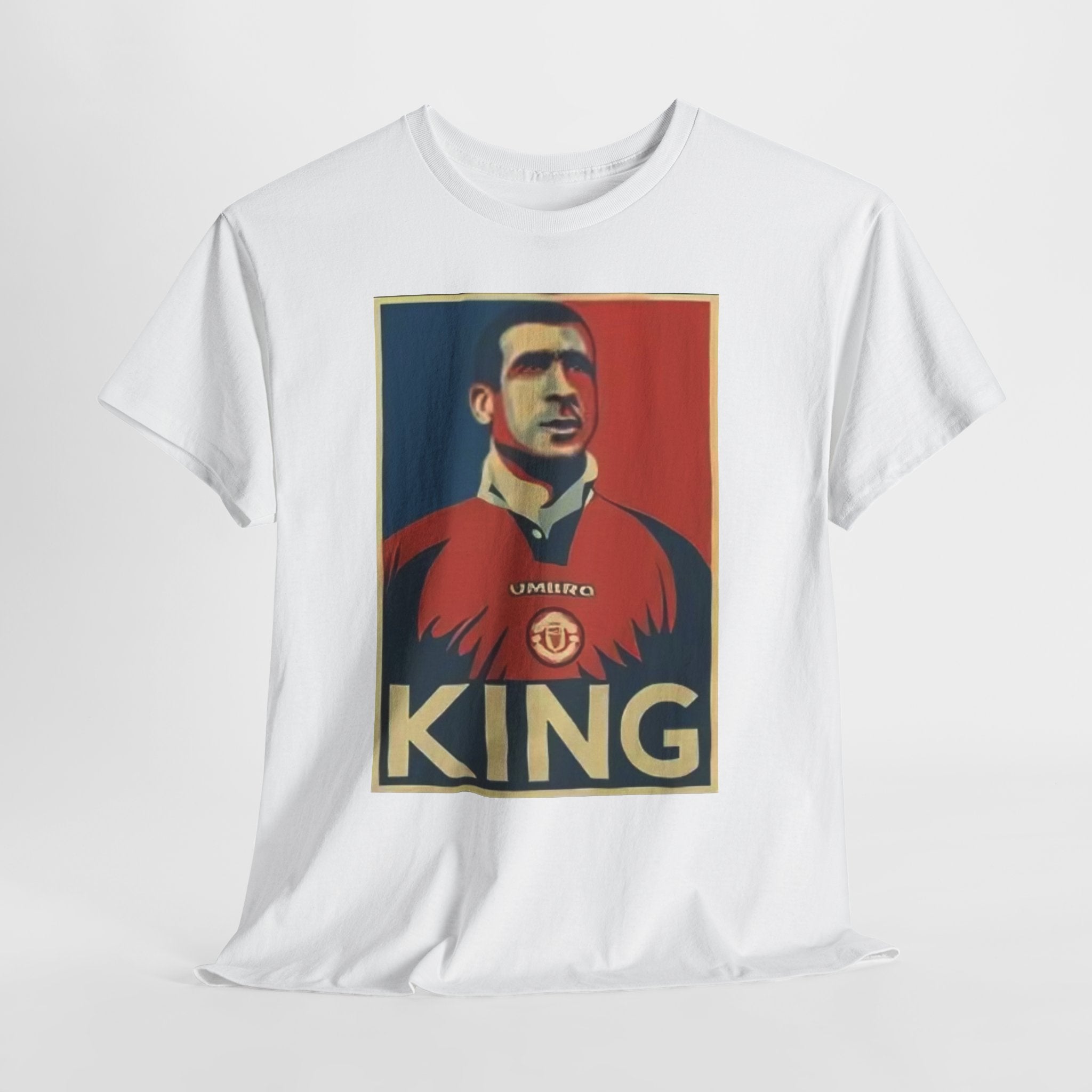 Eric Cantona King Manchester United Graphic Tee — Retro Sports Poster Football Shirt