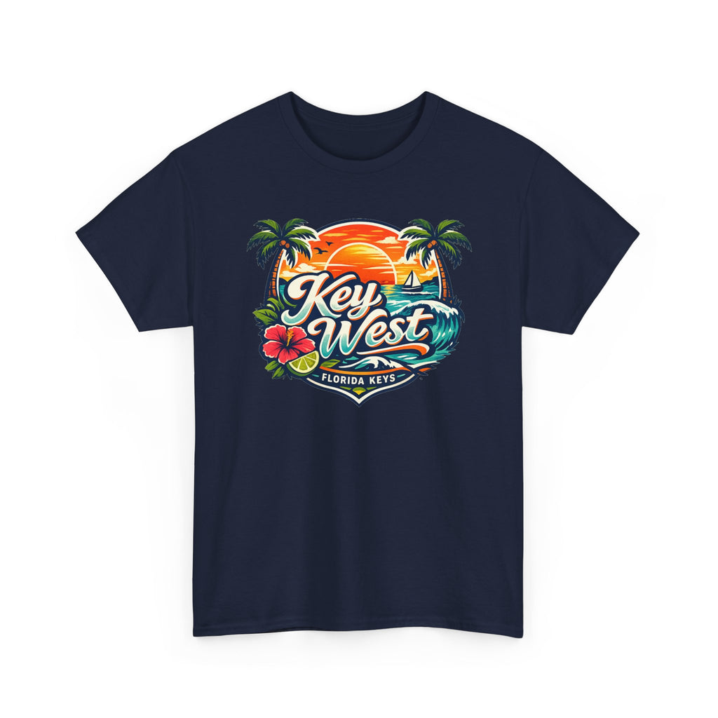 Key West Florida Keys T‑Shirt — Tropical Sunset Palm Beach Souvenir Tee