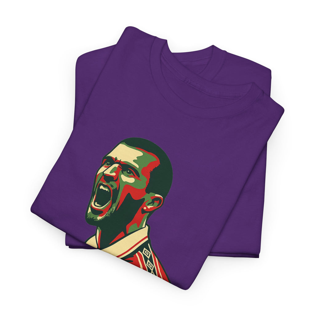 Roy Keane Retro Soccer Tee - Iconic Football Legend Graphic Shirt