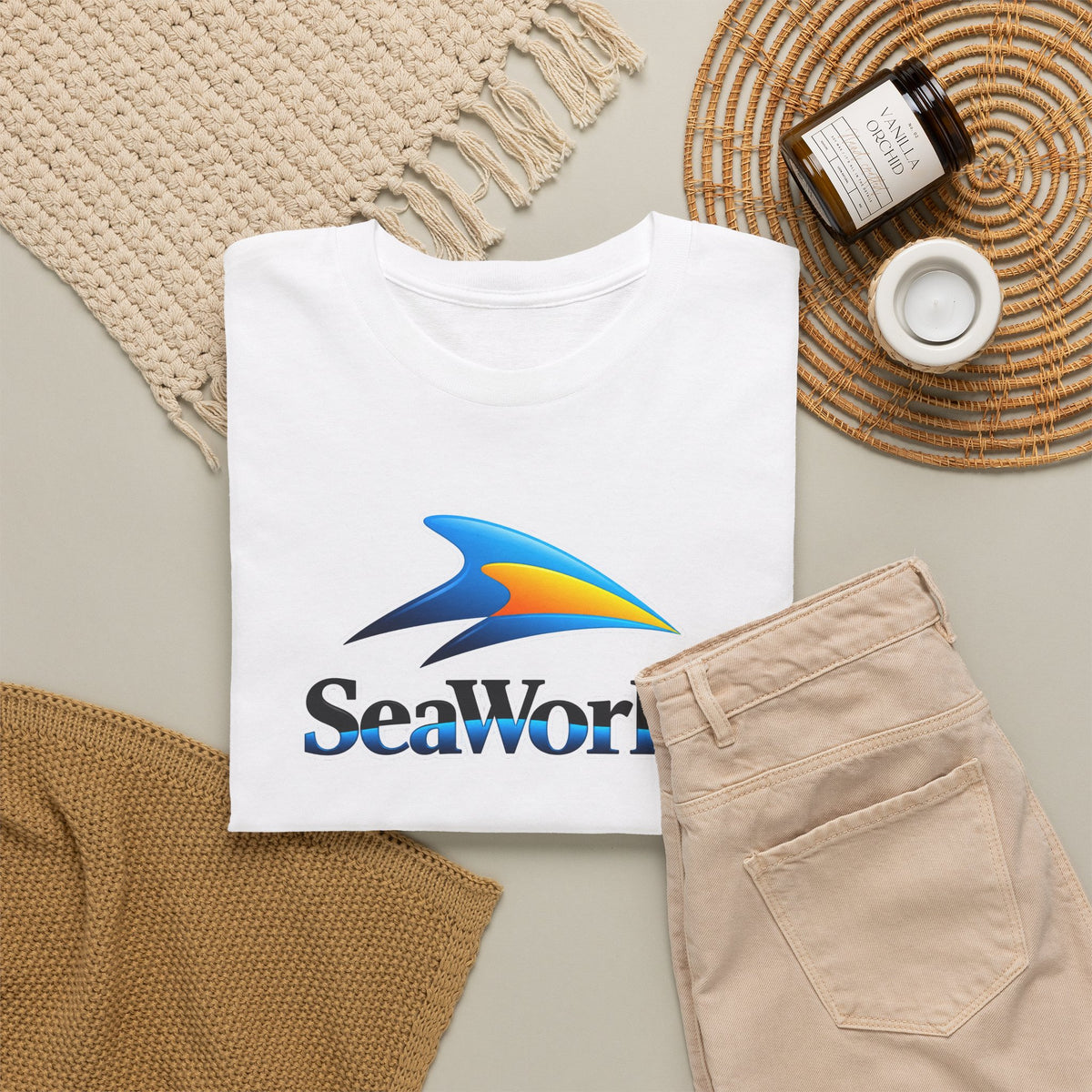 SeaWorld Logo T-Shirt — Classic Ocean Theme Tee