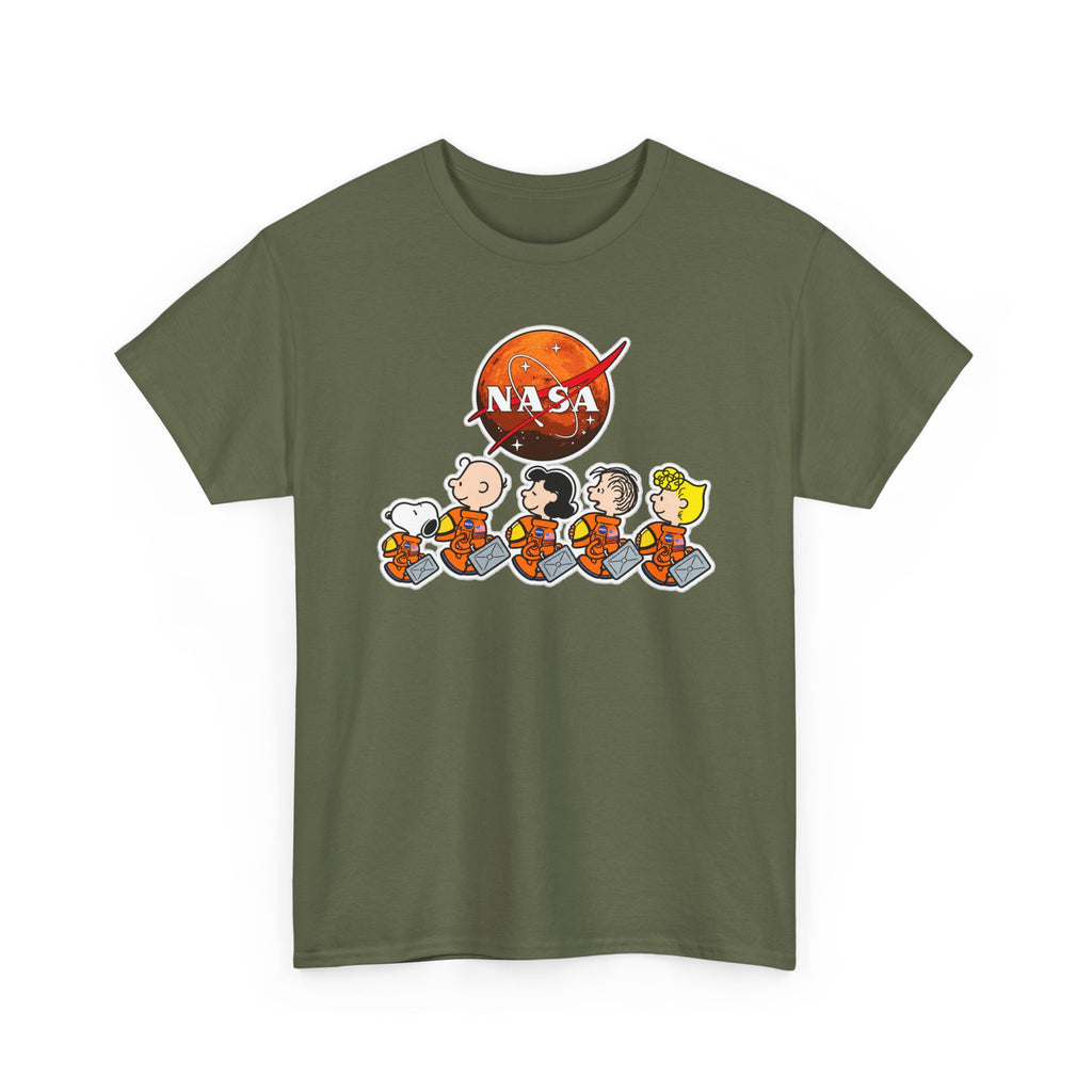 NASA Peanuts Cartoon T‑Shirt — Retro Space Snoopy & Crew Graphic Tee