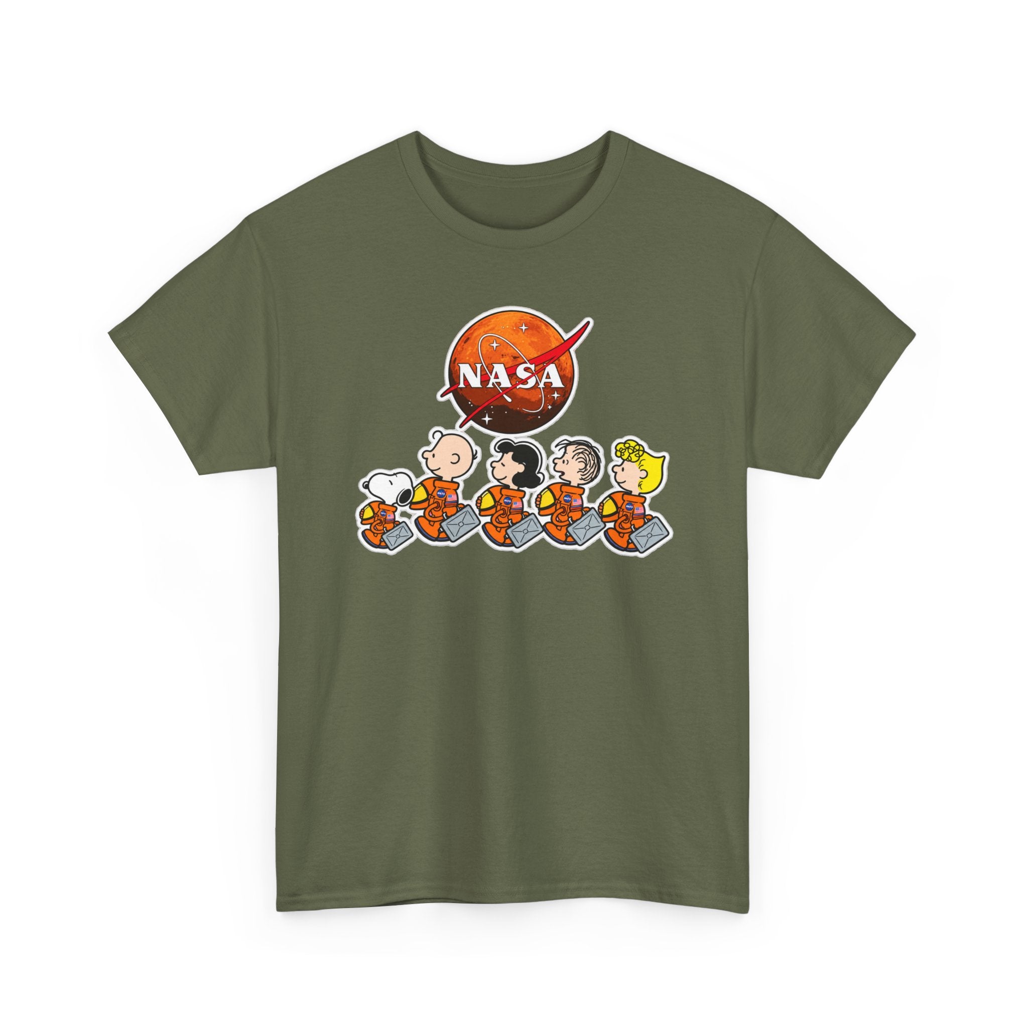 NASA Peanuts Cartoon T‑Shirt — Retro Space Snoopy & Crew Graphic Tee