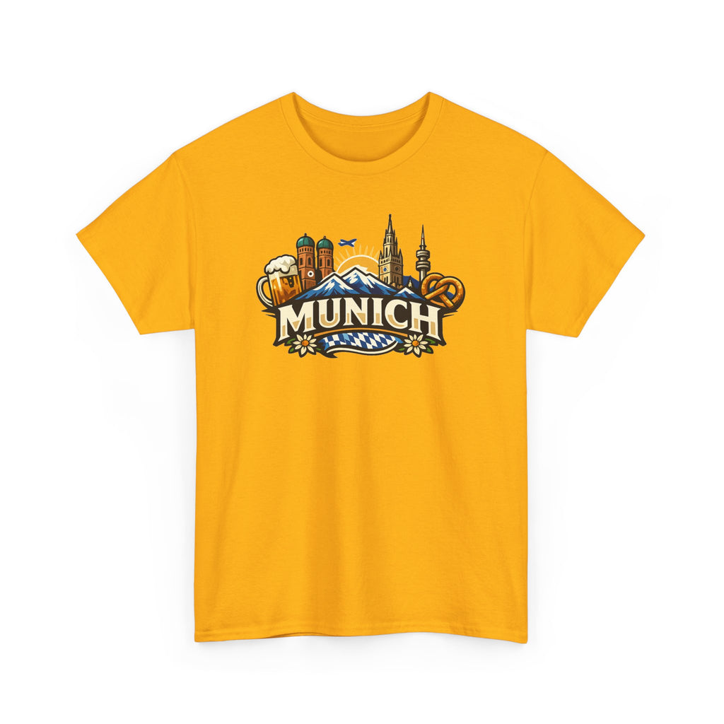 Munich Souvenir T‑Shirt — Oktoberfest Beer & Pretzel Graphic Tee