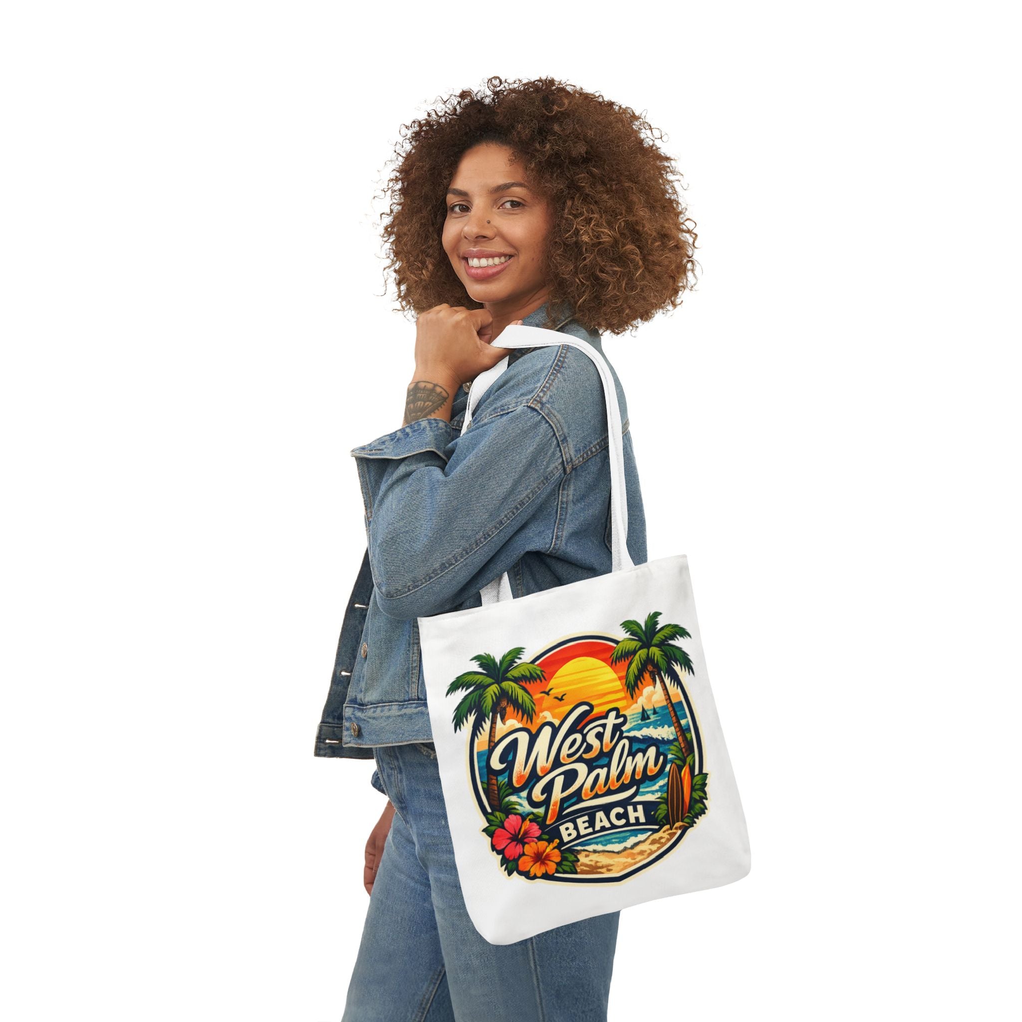 West Palm Beach Vintage Sunset Tote