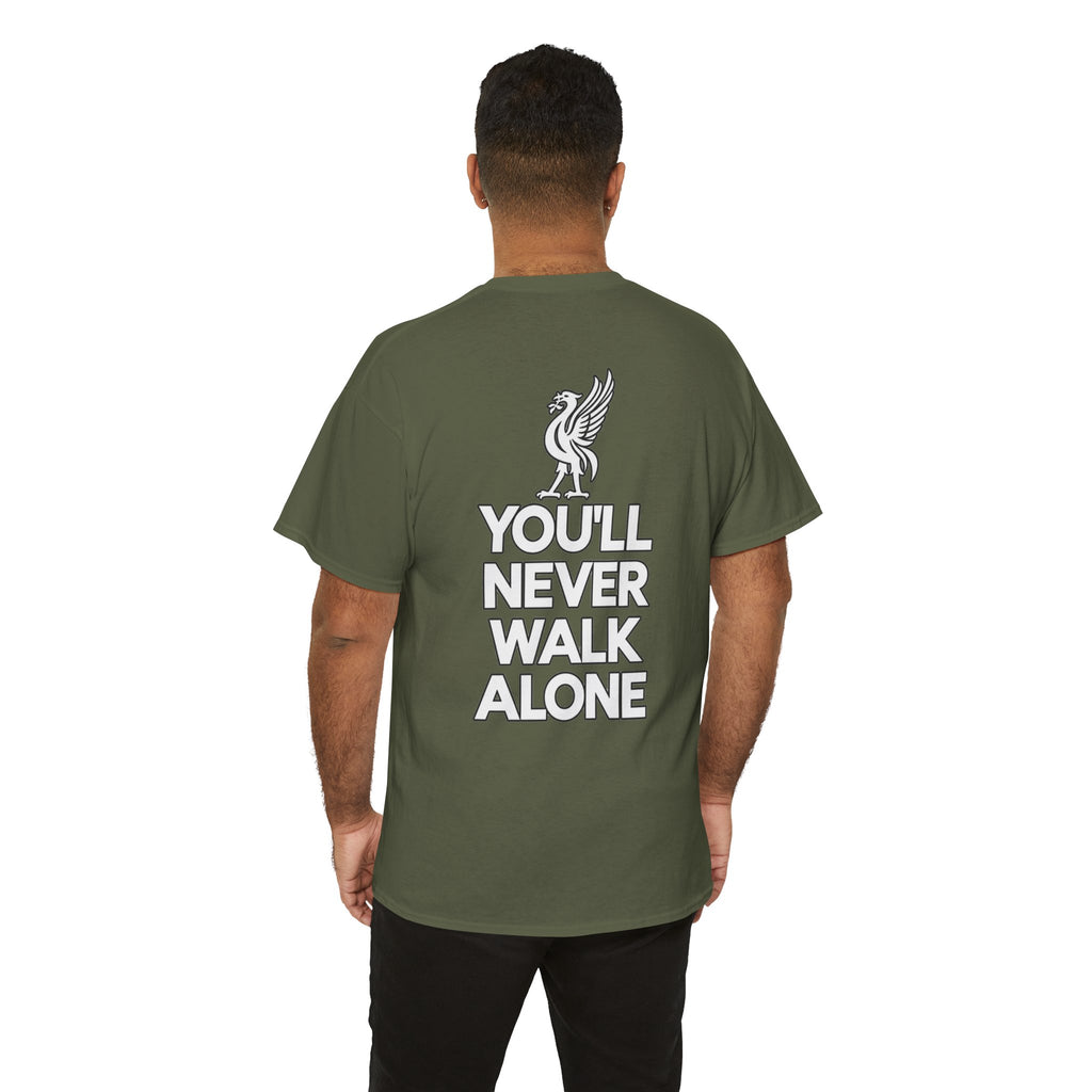 You'll Never Walk Alone T‑Shirt — Liverpool FC Crest Cotton Tee