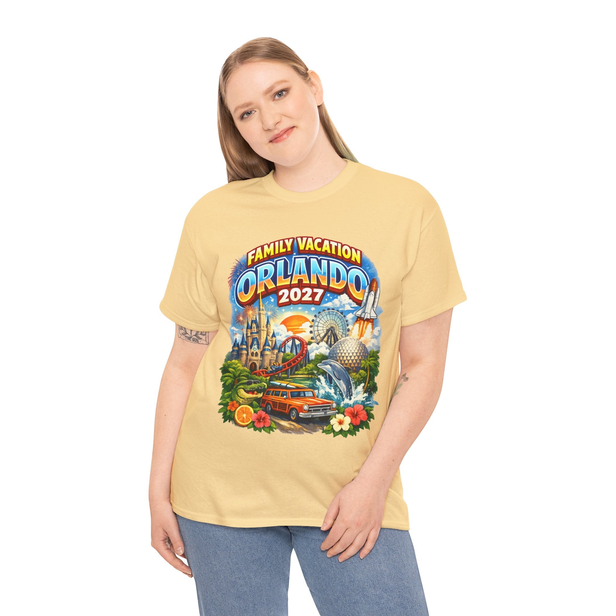 Orlando 2027 Family Vacation T-Shirt — Retro Theme Park Souvenir Tee