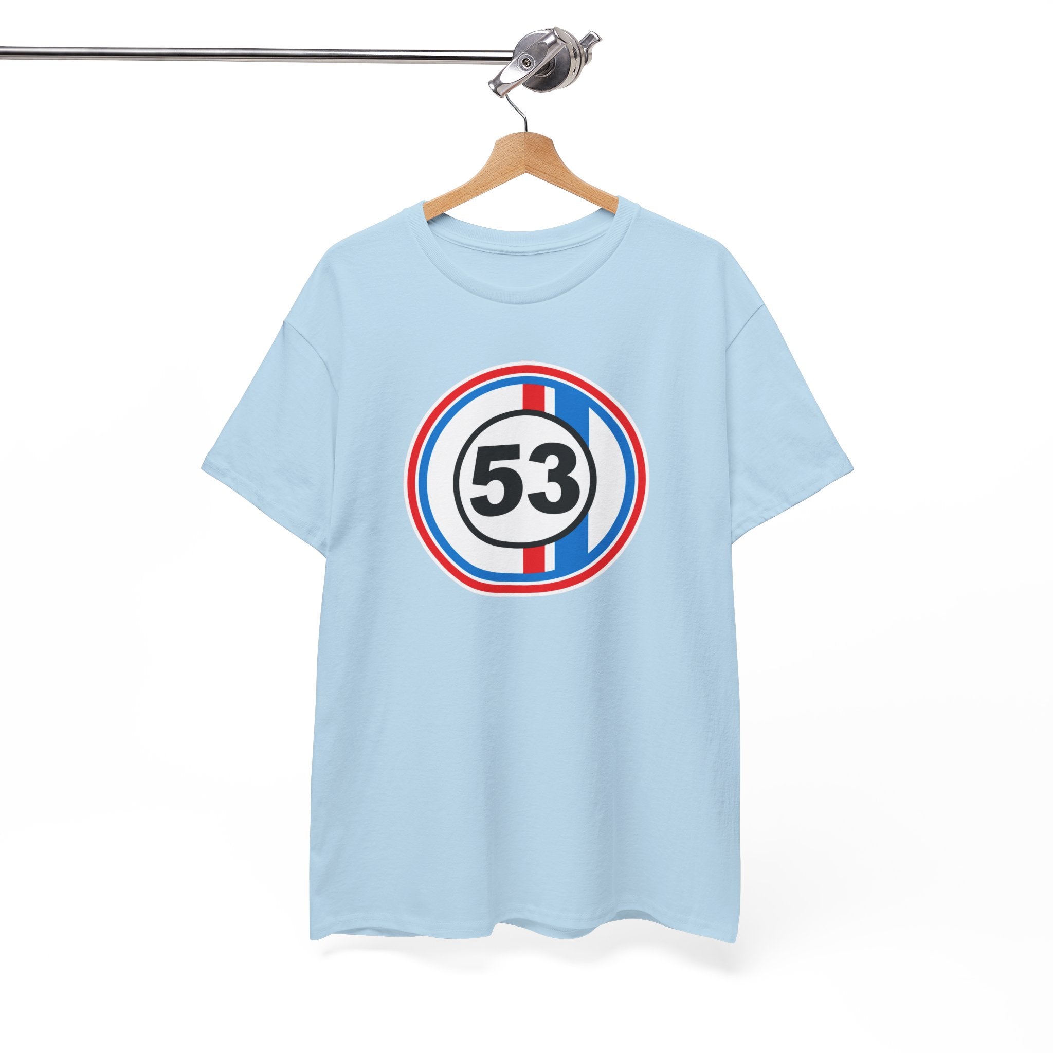 Racing Stripe Number 53 Cotton T-Shirt / Tee