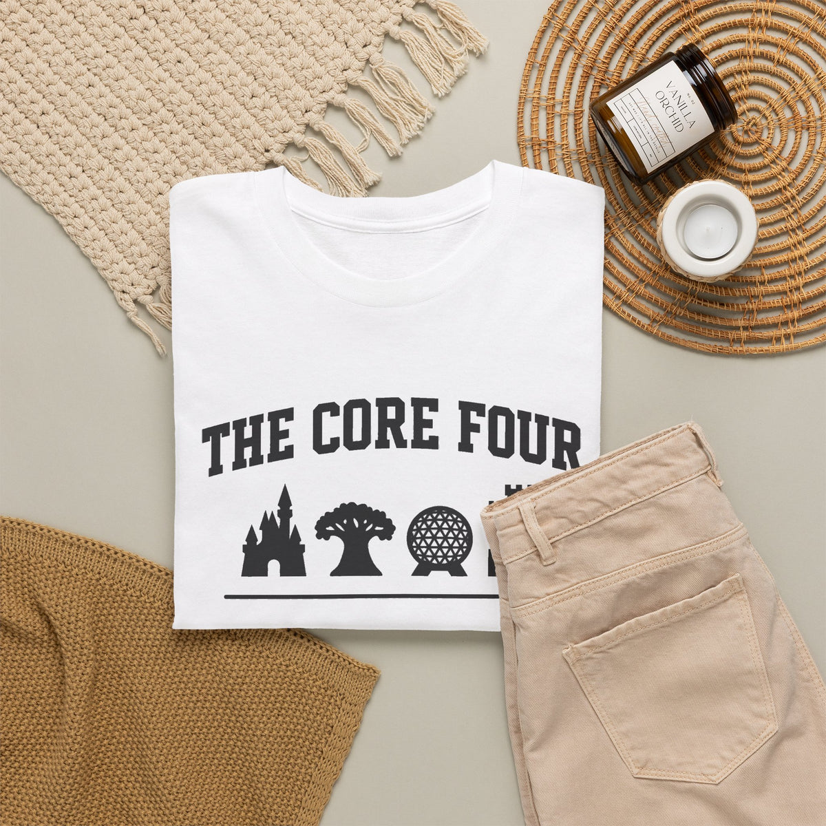 The Core Four Walt Disney World Unisex Heavy Cotton Tee