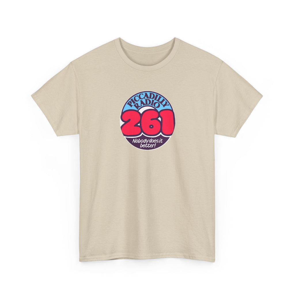 Piccadilly Radio '261' Logo T‑Shirt — Vintage Unofficial Radio Station Graphic Tee