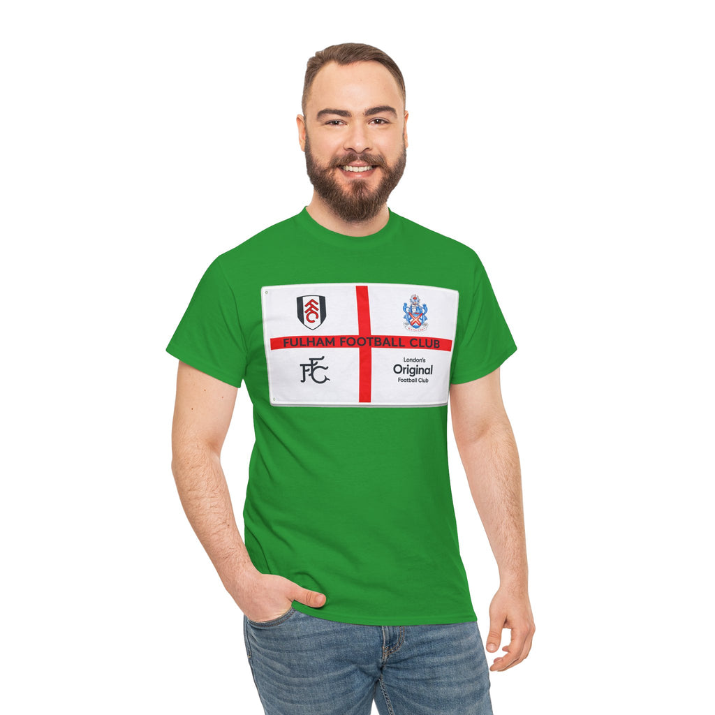 Fulham Football Club Crest Tee — St George’s Cross Football Shirt
