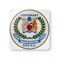 Manchester City FC Centenary Cork Coaster Set — 1894–1994 Football Crest Coasters