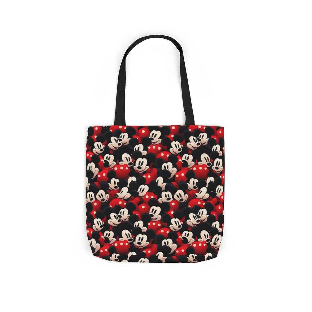 Mickey Mouse Canvas Tote — Retro Cartoon Character Allover Print