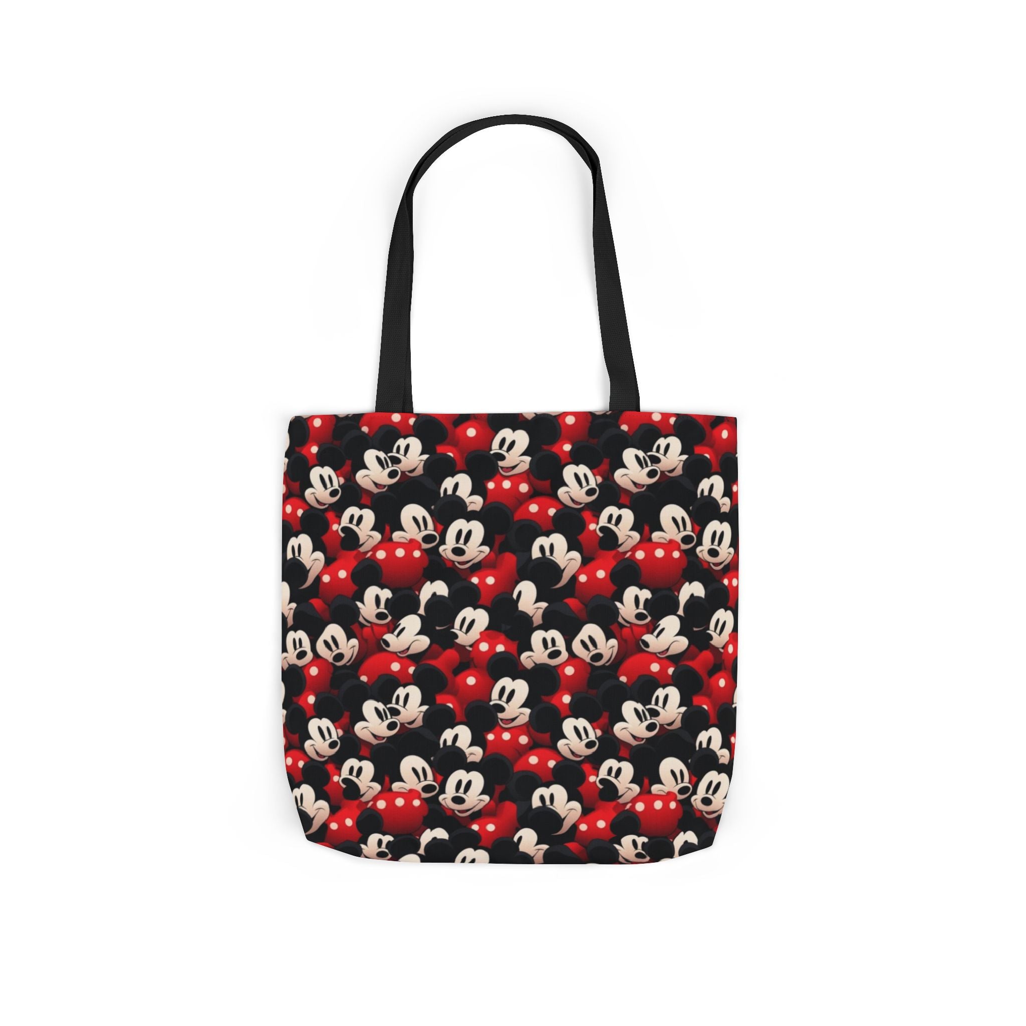 Mickey Mouse Canvas Tote — Retro Cartoon Character Allover Print