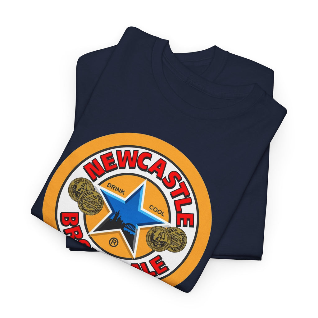 Newcastle Brown Ale Inspired Retro Logo Cotton T-Shirt