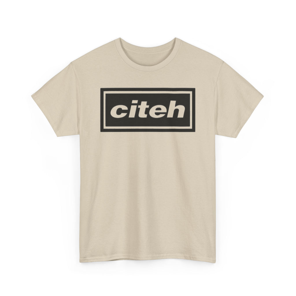 Manchester City Citeh Logo Tee — Minimalist Black Box Graphic T-Shirt