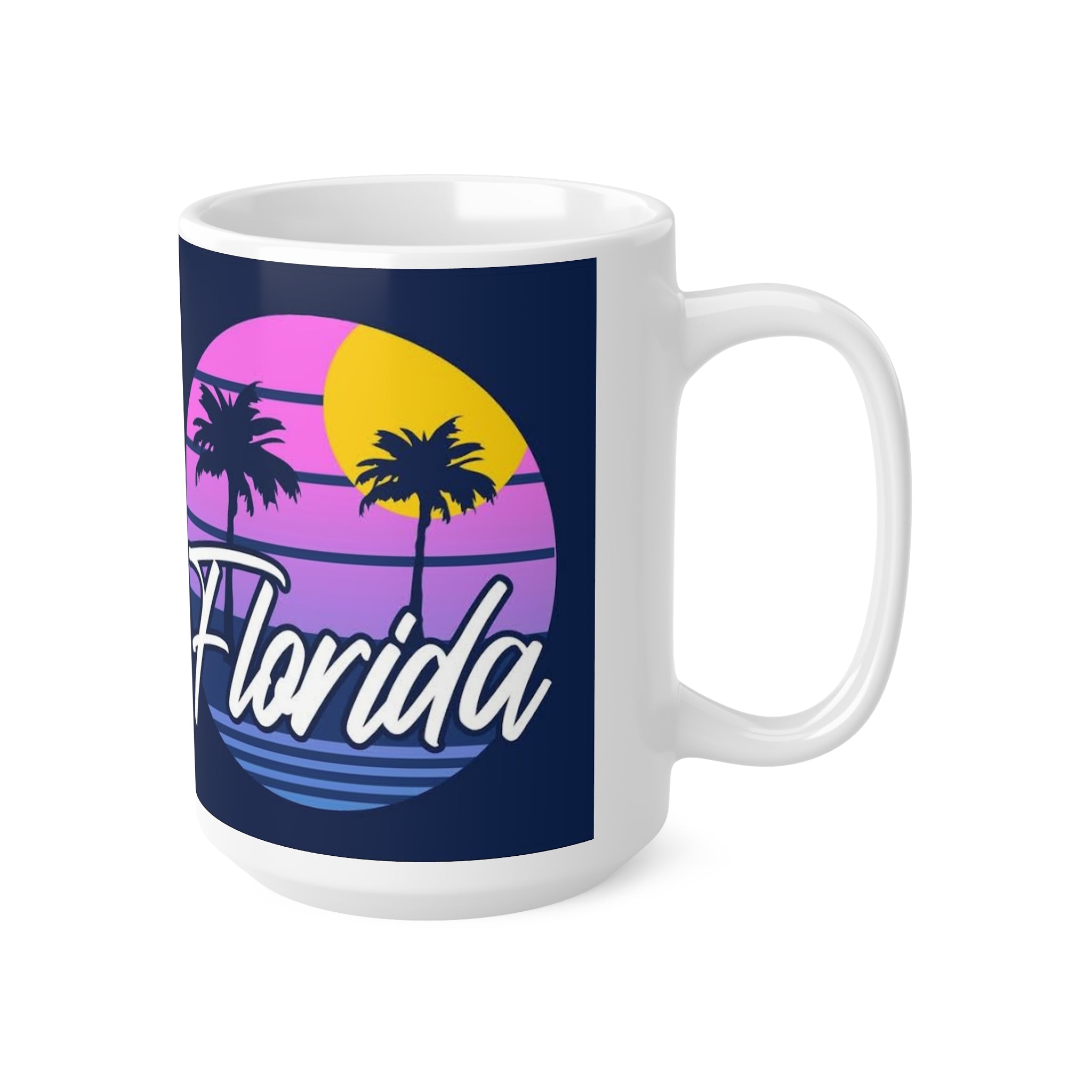 Florida Retro Sunset Coffee Mug - 11oz & 15oz Ceramic
