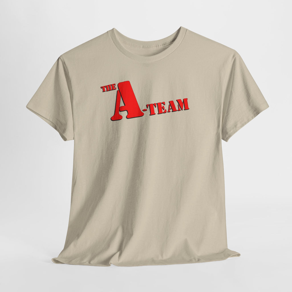 A-Team Graphic Tee — Retro Red Logo Vintage Crew T-Shirt
