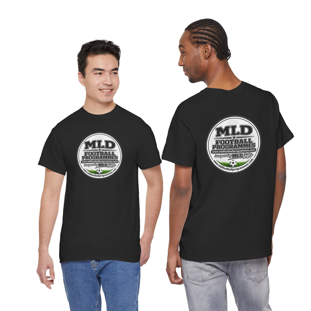 MLD Football Programmes Vintage Logo Cotton T-Shirt
