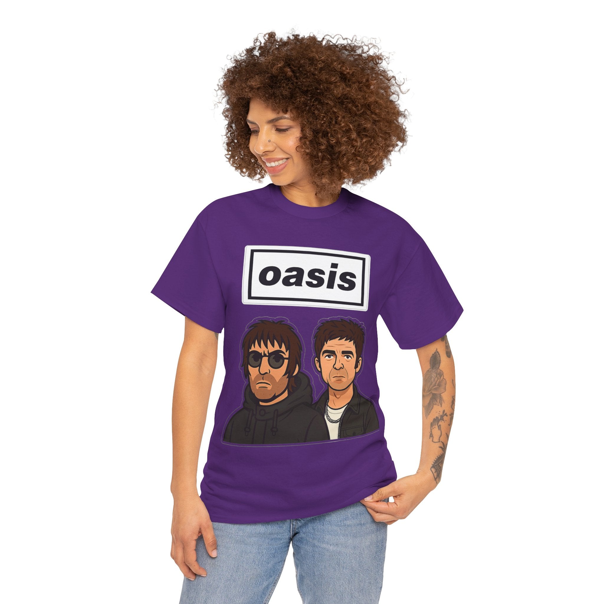 Oasis Inspired Unofficial Band Logo Tee — 'oasis' Graphic T-Shirt