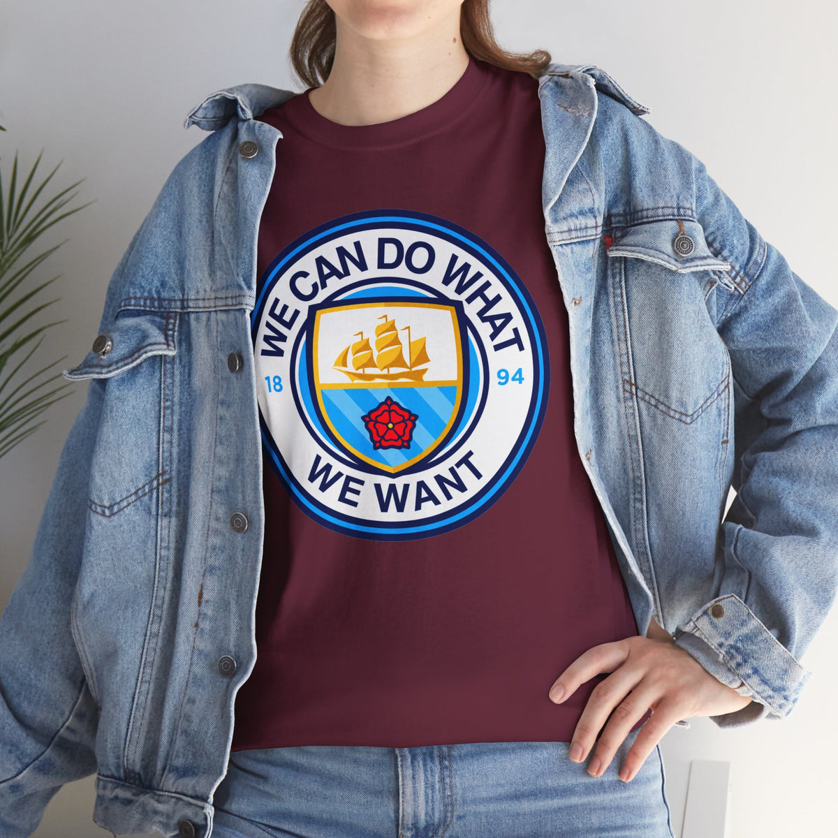 We Can Do What We Want Manchester  City Graphic Cotton T-Shirt