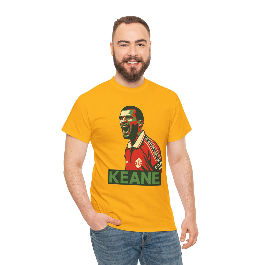 Roy Keane Retro Soccer Tee - Iconic Football Legend Graphic Shirt