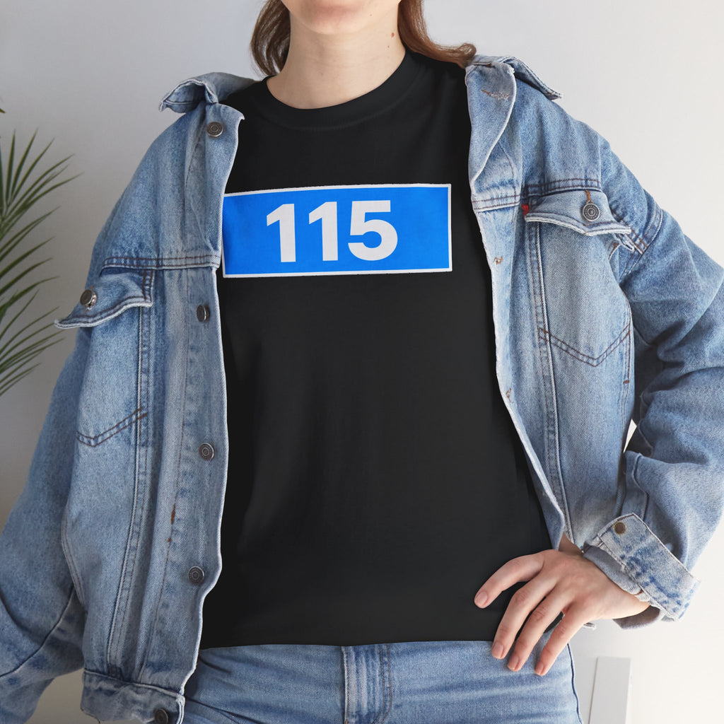 Manchester City 115 Inspired Minimalist Graphic Cotton T-Shirt