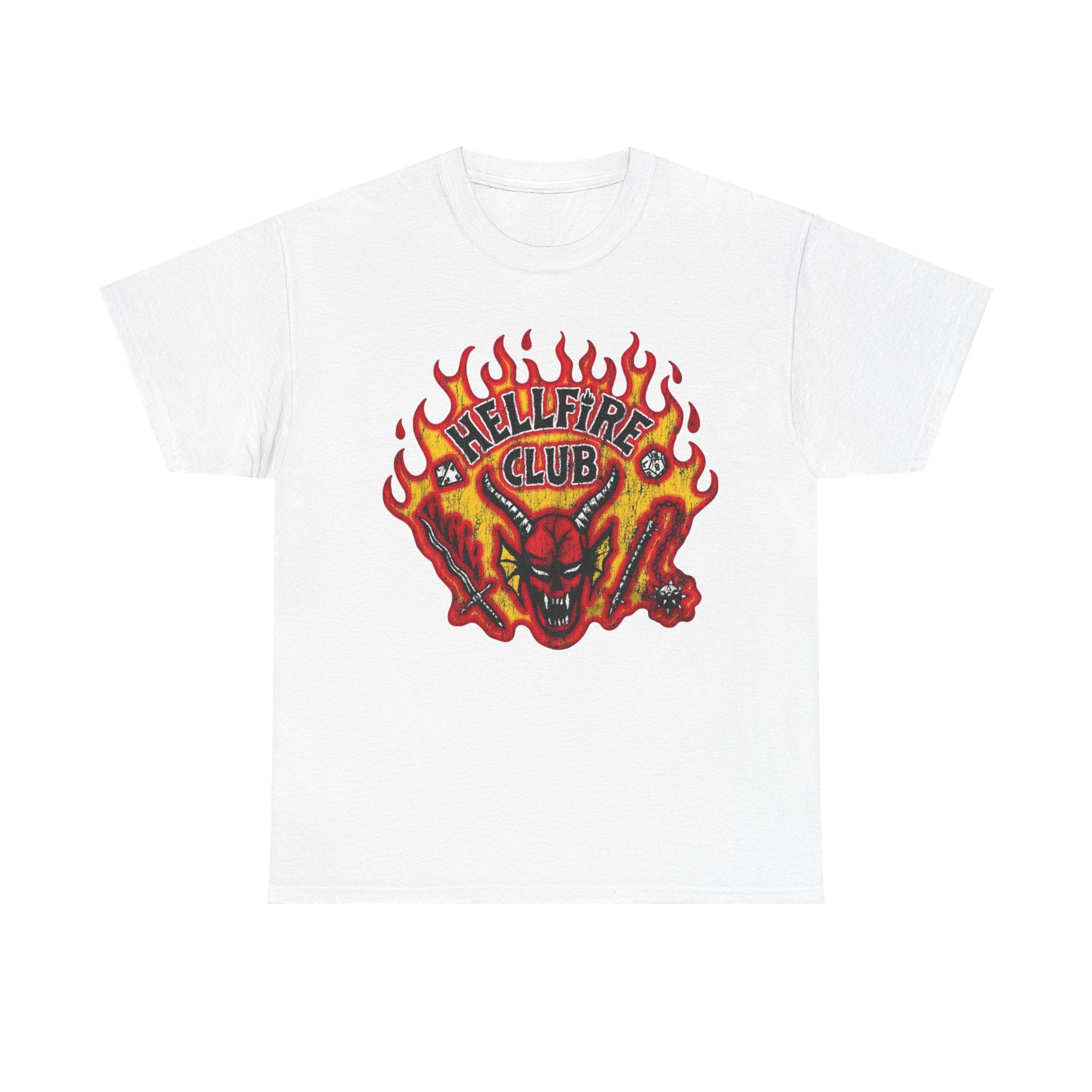 T-Shirt — "Hellfire Club" Fiery Devil Graphic Tee