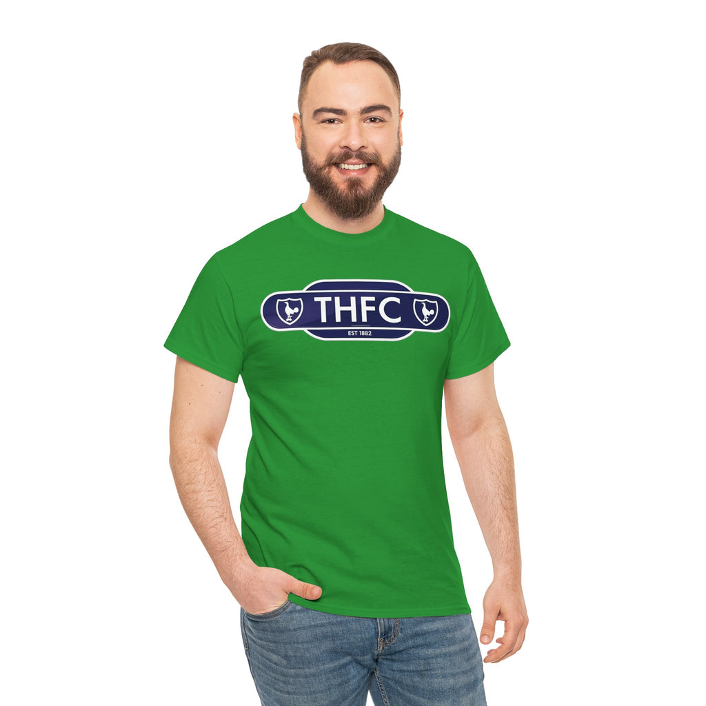 THFC Tottenham Hotspur Railway Sign T‑Shirt — Retro Football Club Tee