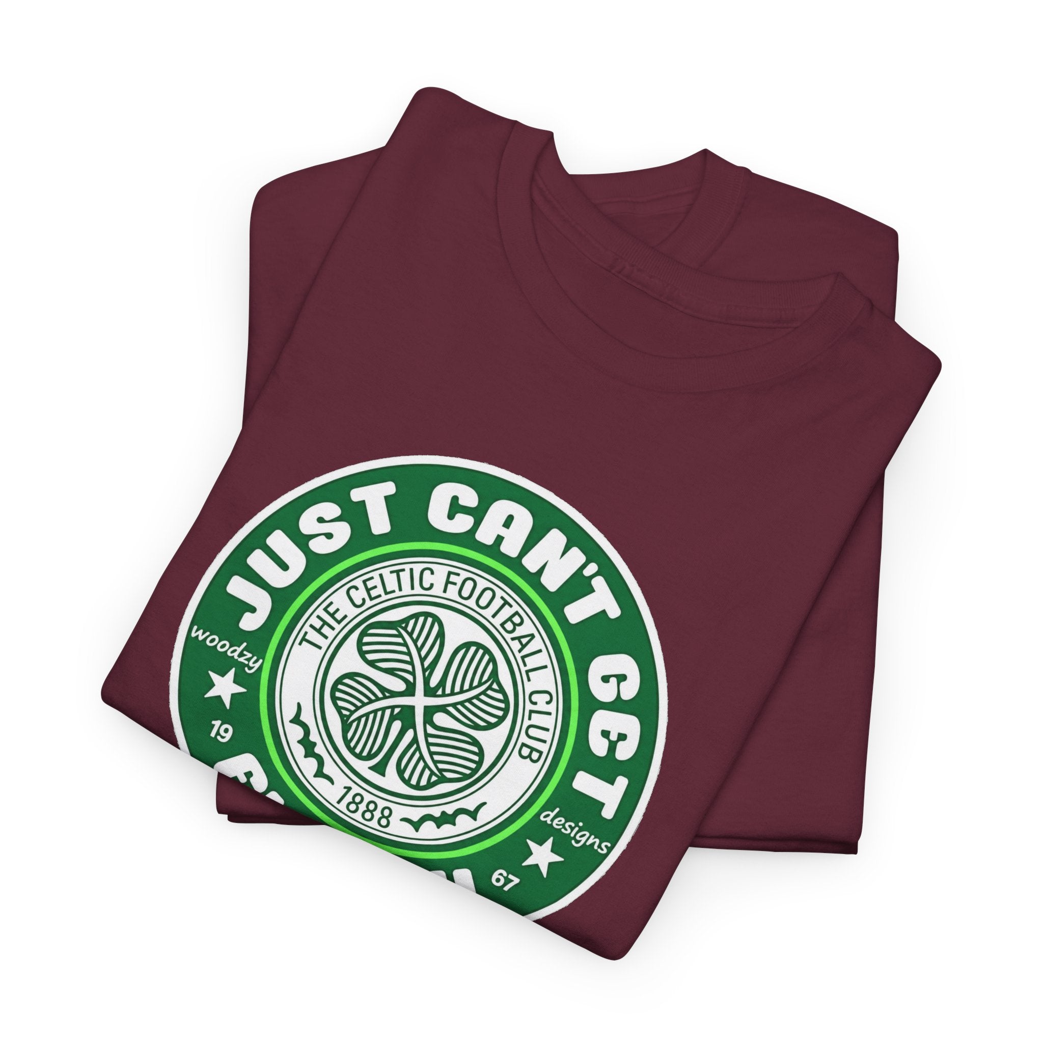 Celtic T-Shirt — "Just Can't Get Enough" Green Shamrock St. Patrick's Day Tee